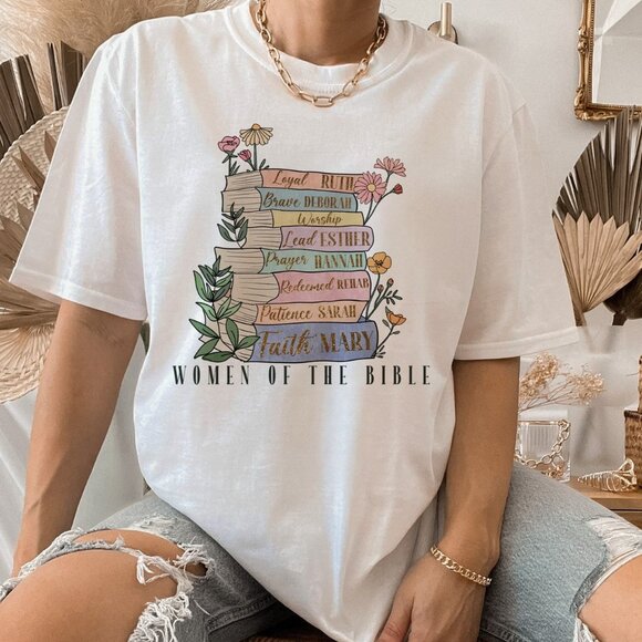 The Original Women of The Bible Books Full Color Tee - Picture 1 of 4